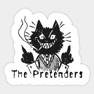 the pretenders and the bad cat Sticker